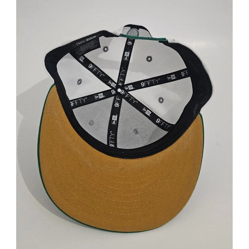 Fitted Hawaii Kamehameha White Silver Metallic New Era 9Fifty Hat Snapback Cap